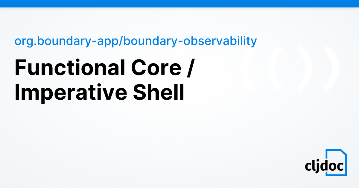 Functional Core / Imperative Shell — org.boundary-app/boundary ...